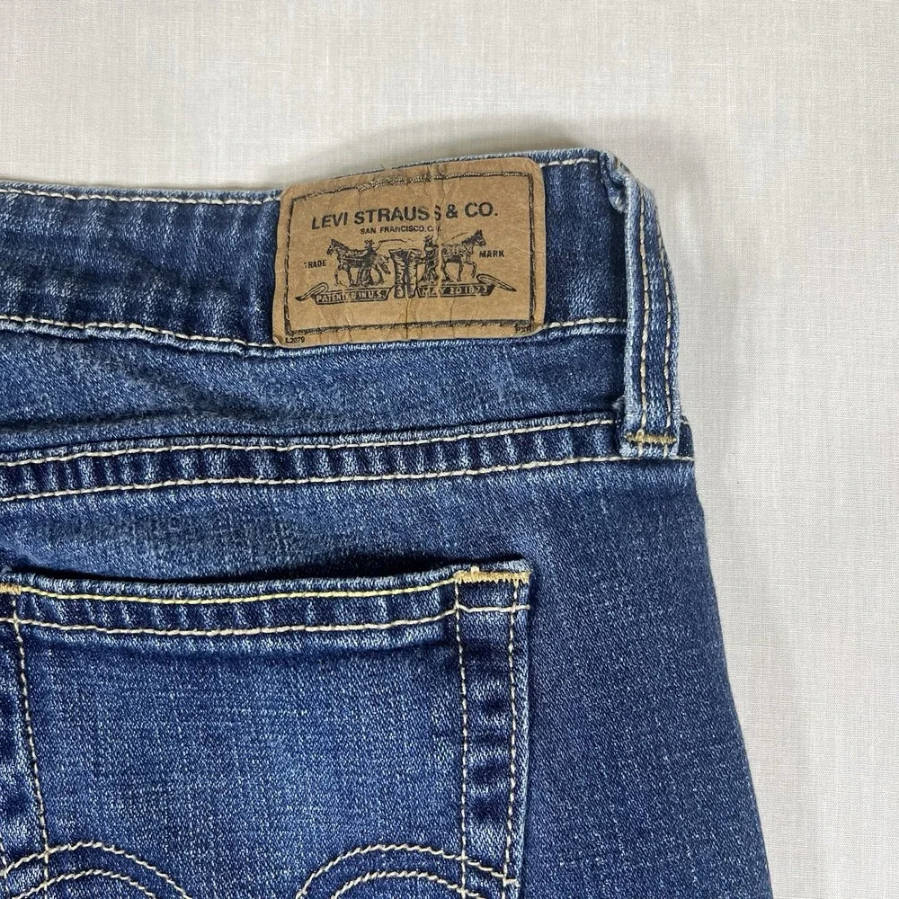 Levis 545 Low Boot Cut Jeans Womens Size 4M Blue Stretch Denim